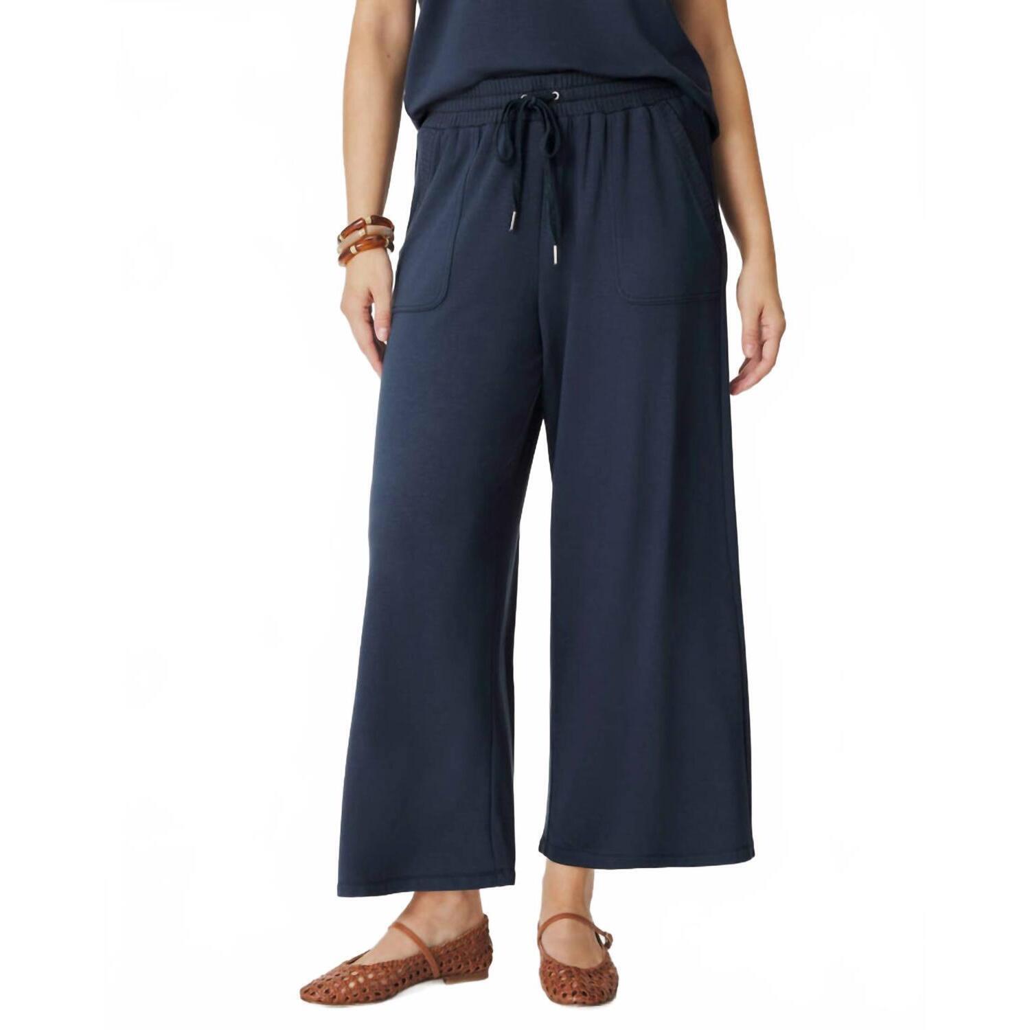 New Splendid Jada Full Length Sweatpant In Navy